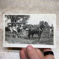 RPPC Postcard Early Taxi Horse Carriage Multiseater Family