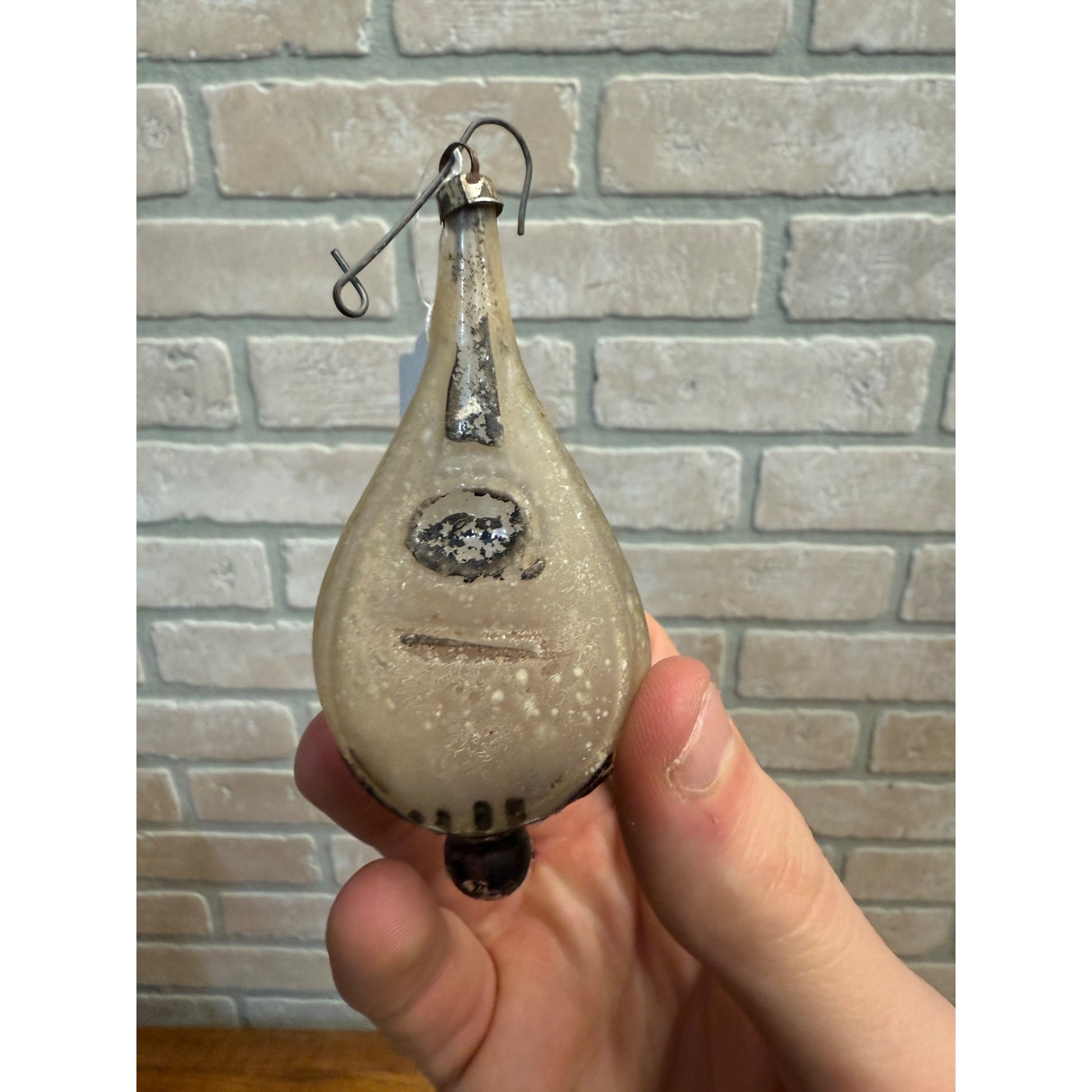 Antique German Mandolin Figural Instrument Christmas Ornament  3"