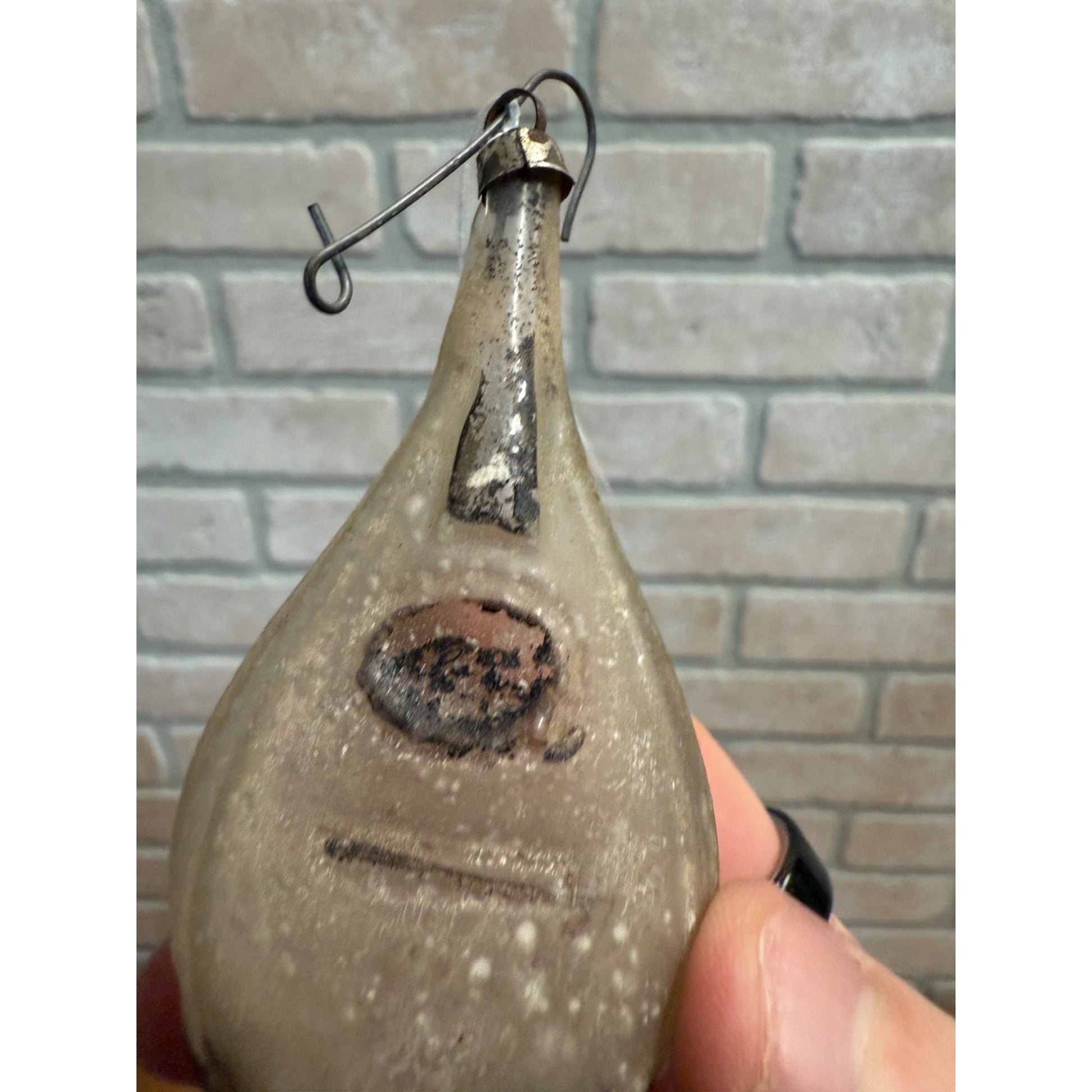 Antique German Mandolin Figural Instrument Christmas Ornament  3"