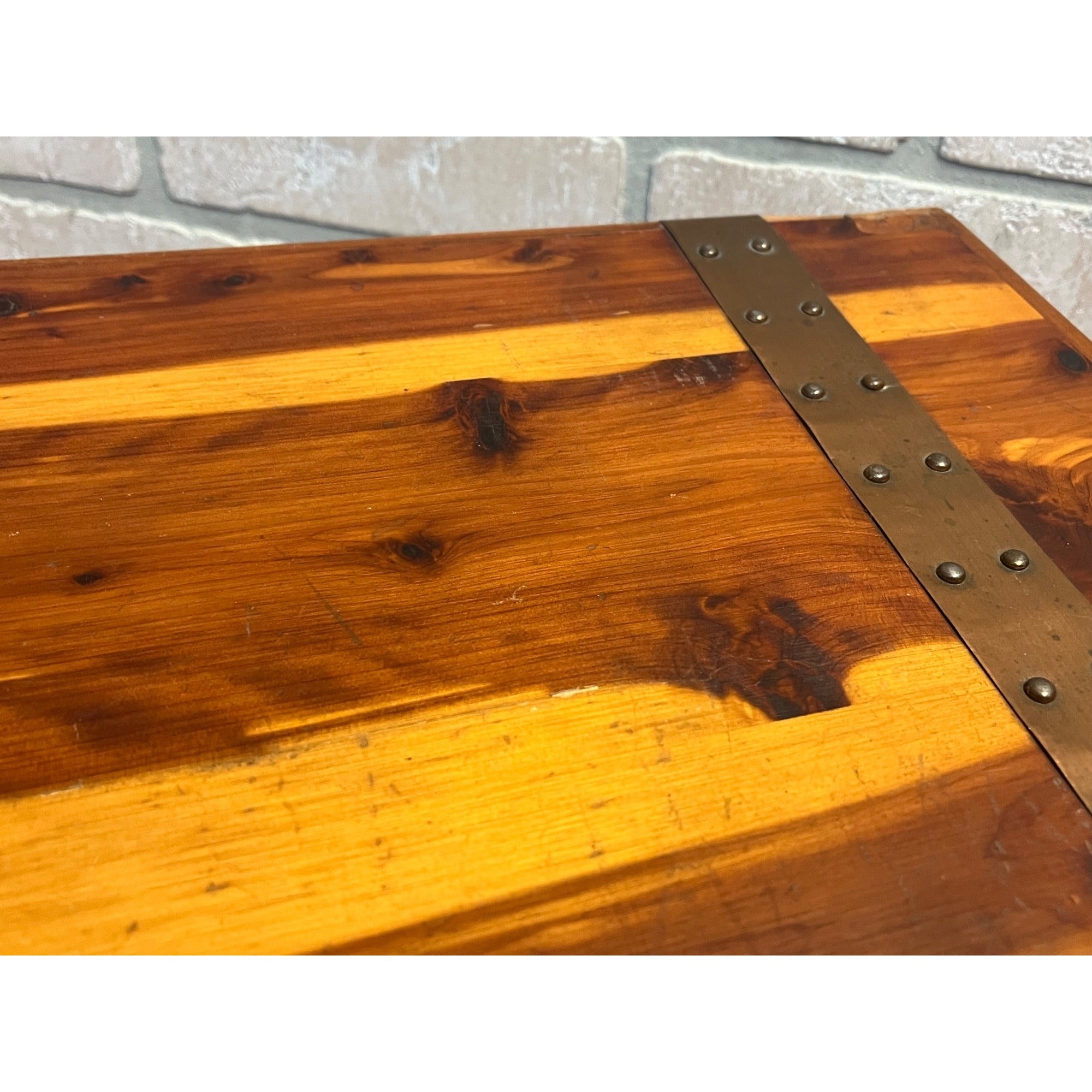 Antique 1920s Farley & Loetscher Cedar Chest Storage Keepsake Box Dubuque Iowa