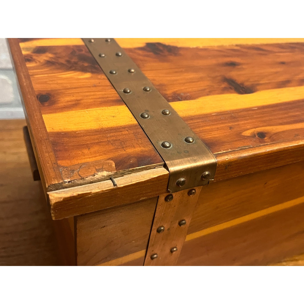 Antique 1920s Farley & Loetscher Cedar Chest Storage Keepsake Box Dubuque Iowa