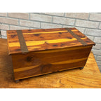 Antique 1920s Farley & Loetscher Cedar Chest Storage Keepsake Box Dubuque Iowa
