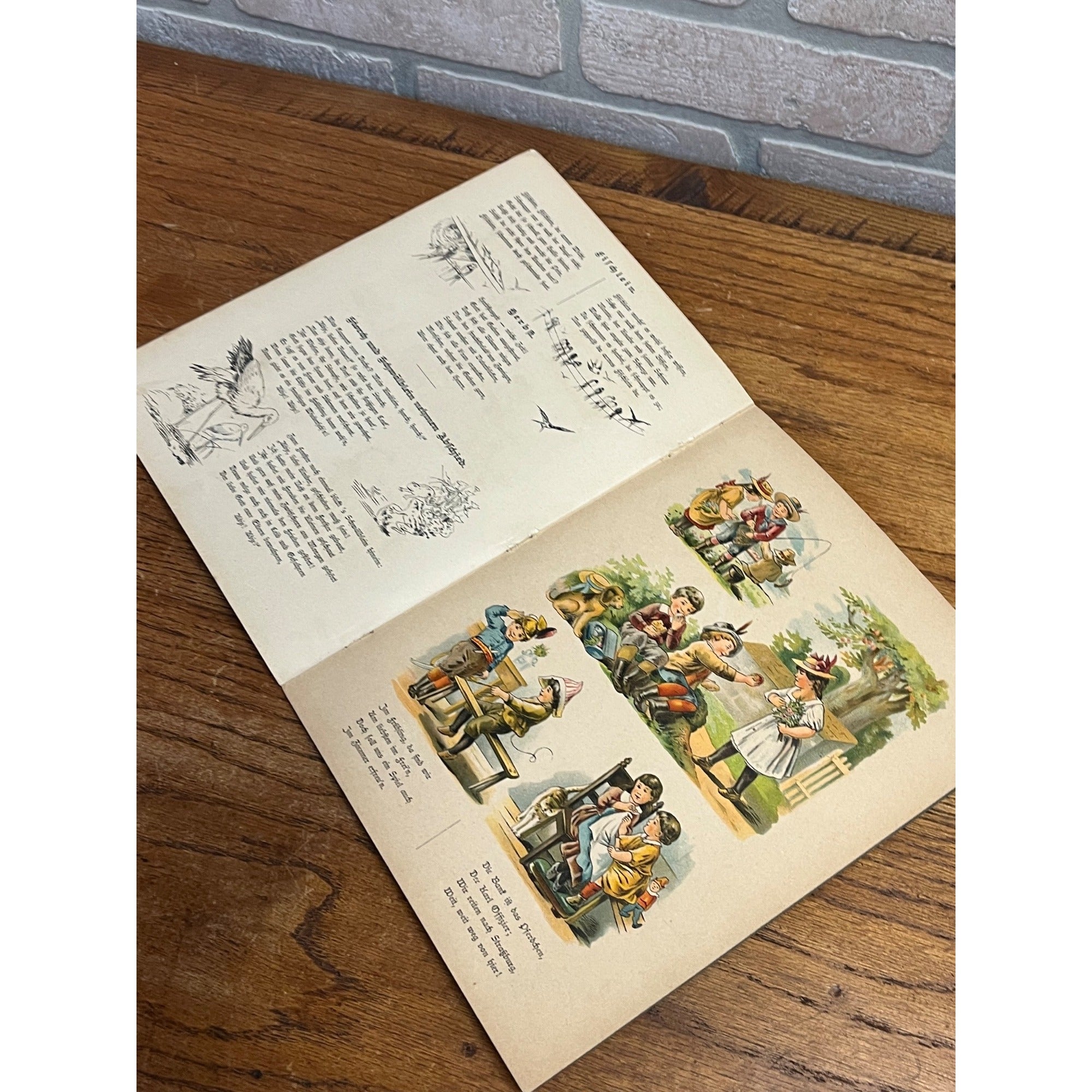 Antique German Childrens Book Für Meine Lieblinge Illustrated Victorian Jugendstil