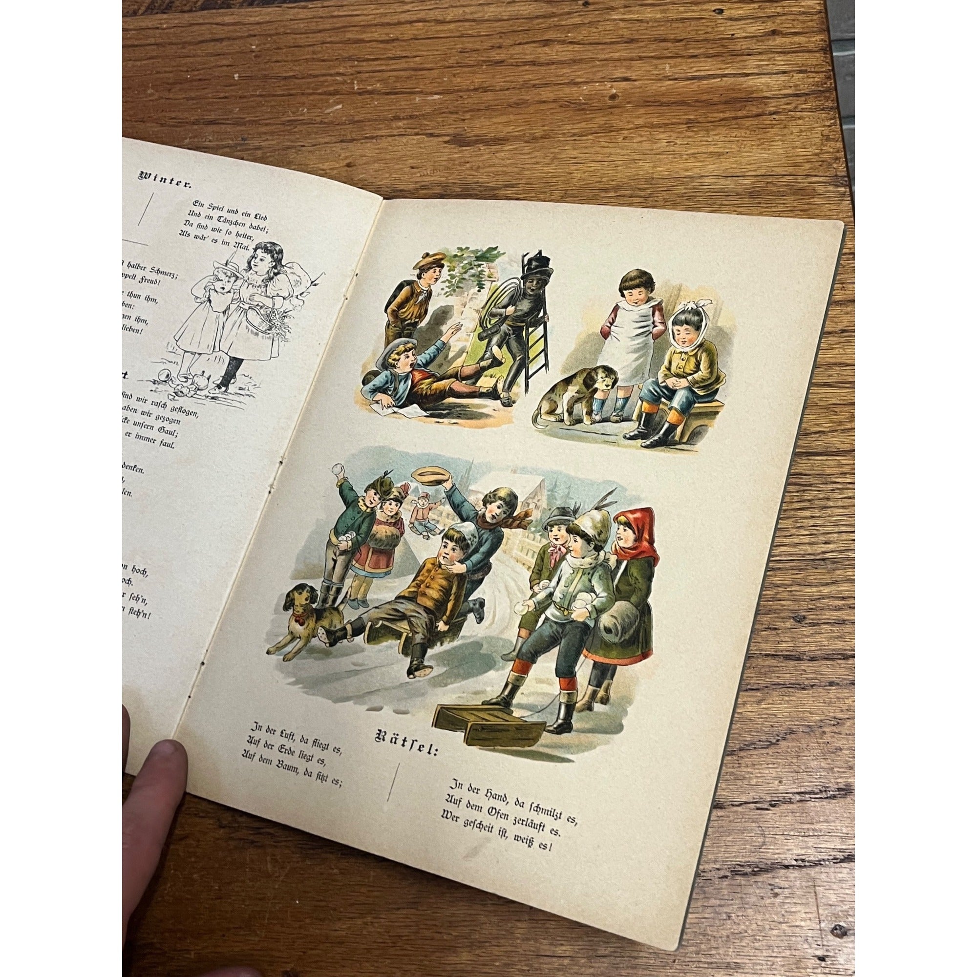 Antique German Childrens Book Für Meine Lieblinge Illustrated Victorian Jugendstil
