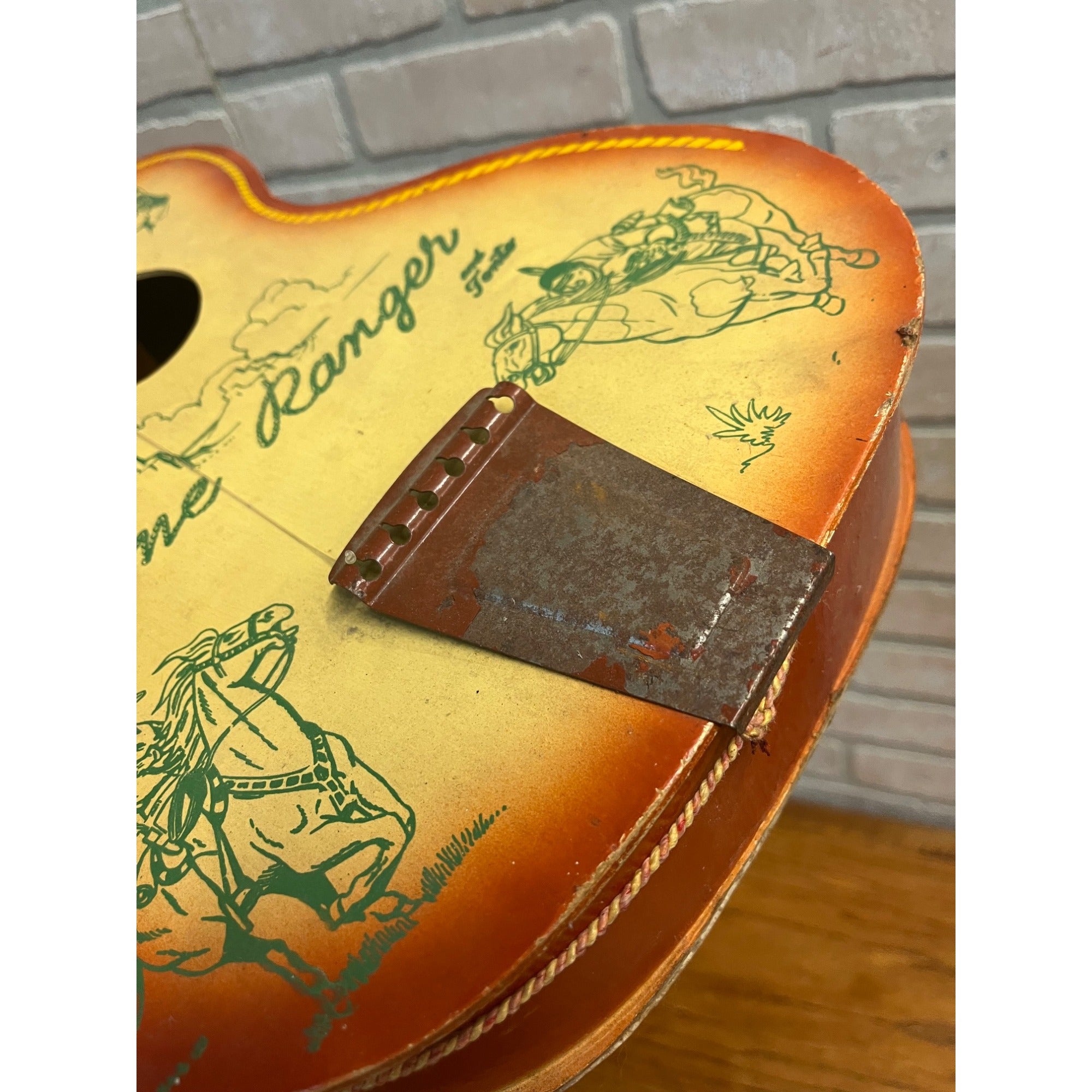 Vintage 1959 Lone Ranger and Tonto Guitar - Jefferson Prestige Toy