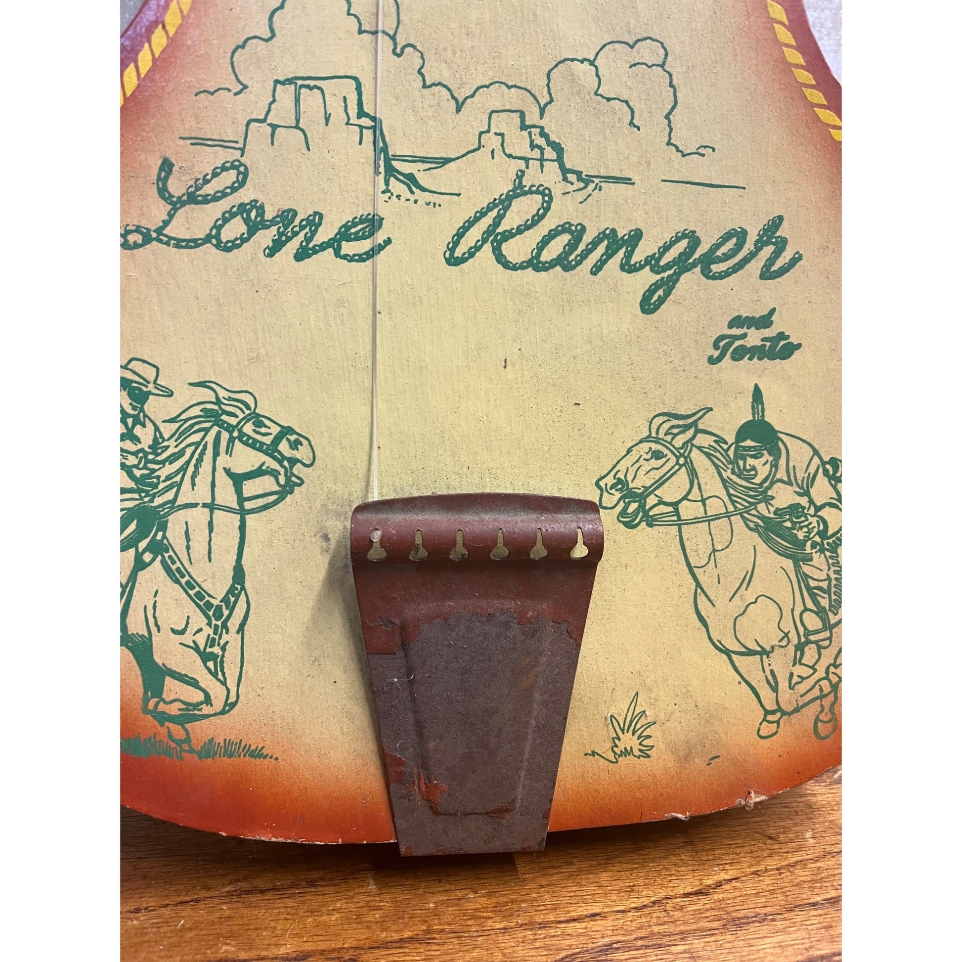 Vintage 1959 Lone Ranger and Tonto Guitar - Jefferson Prestige Toy