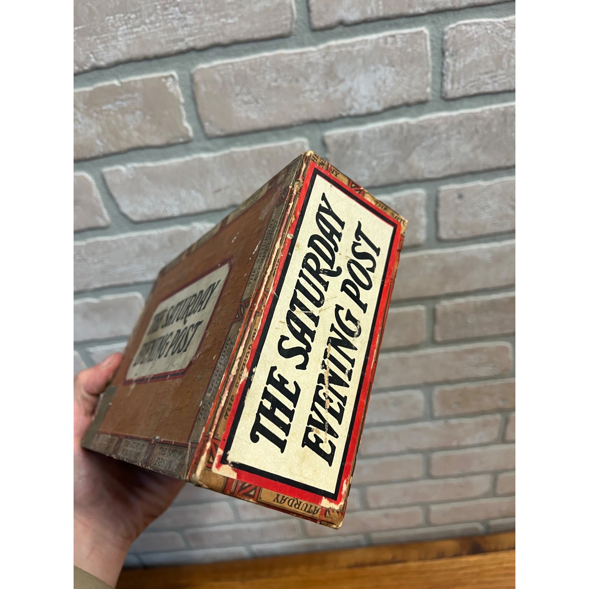 Vintage Saturday Evening Post Perfectos Cigar Box Advertising Store Display PA