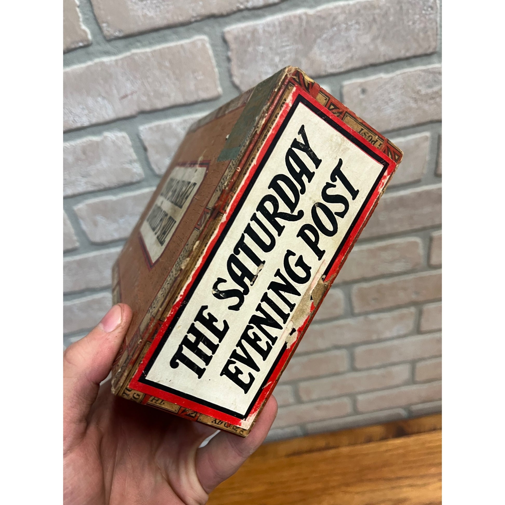 Vintage Saturday Evening Post Perfectos Cigar Box Advertising Store Display PA