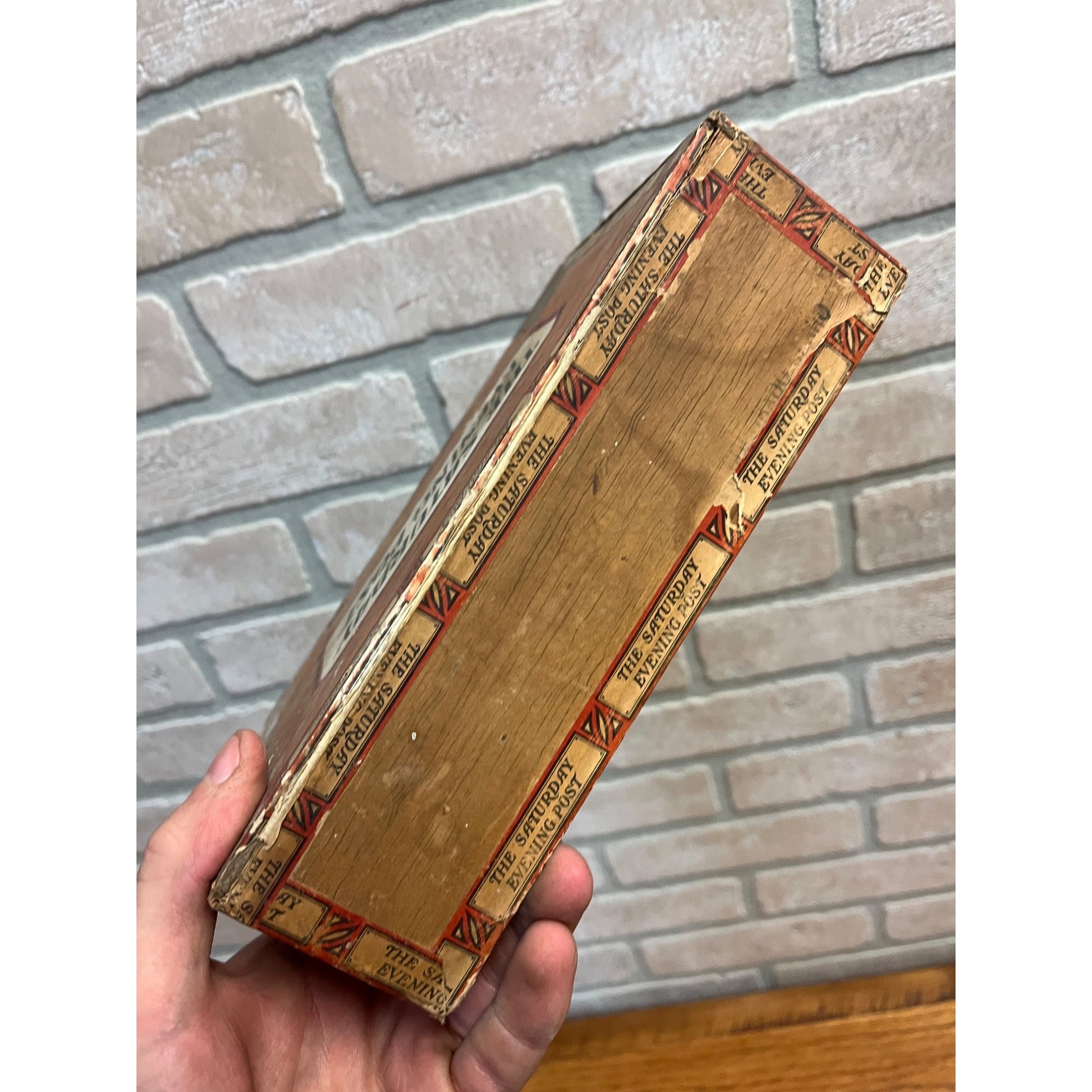 Vintage Saturday Evening Post Perfectos Cigar Box Advertising Store Display PA