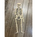 Vintage 1920s Halloween German Diecut Skeleton Waving Heavy Embossed Antique 19"