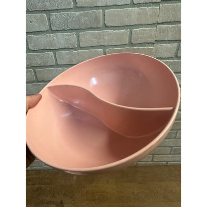 Vintage 1950s MCM Stetson & Mallo Ware Melamine Pink Bowls Serving Bowl