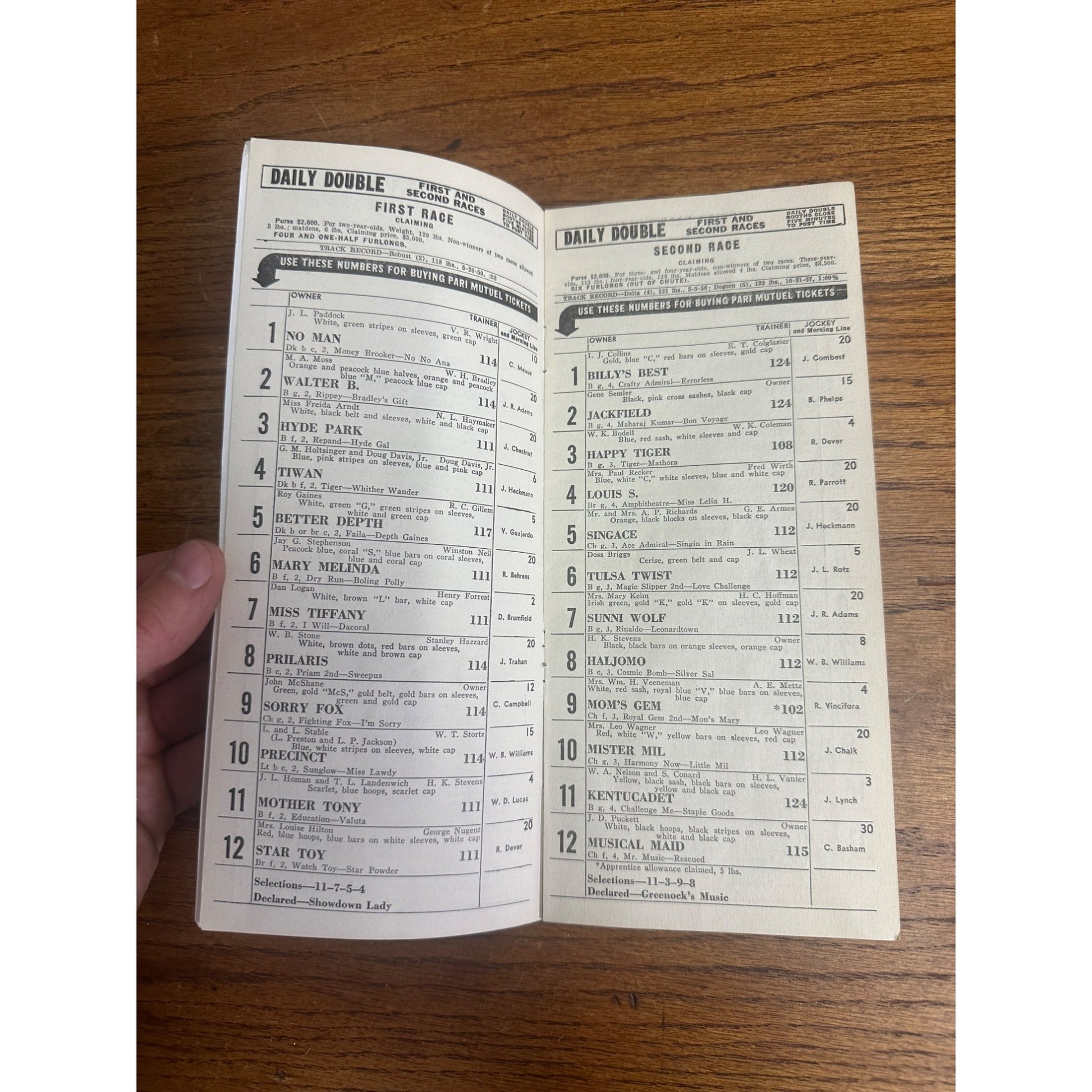 Original 1959 Spring Meeting Official Program Churchill Downs Vintage
