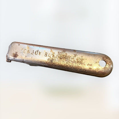 Vintage Enjoy Burger Beer Bottle Opener Advertising