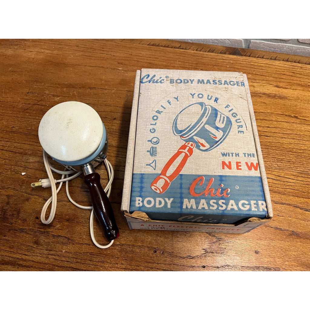 1950s Antique Vintage Electric Body Massager by Chic with Original Box Collectible