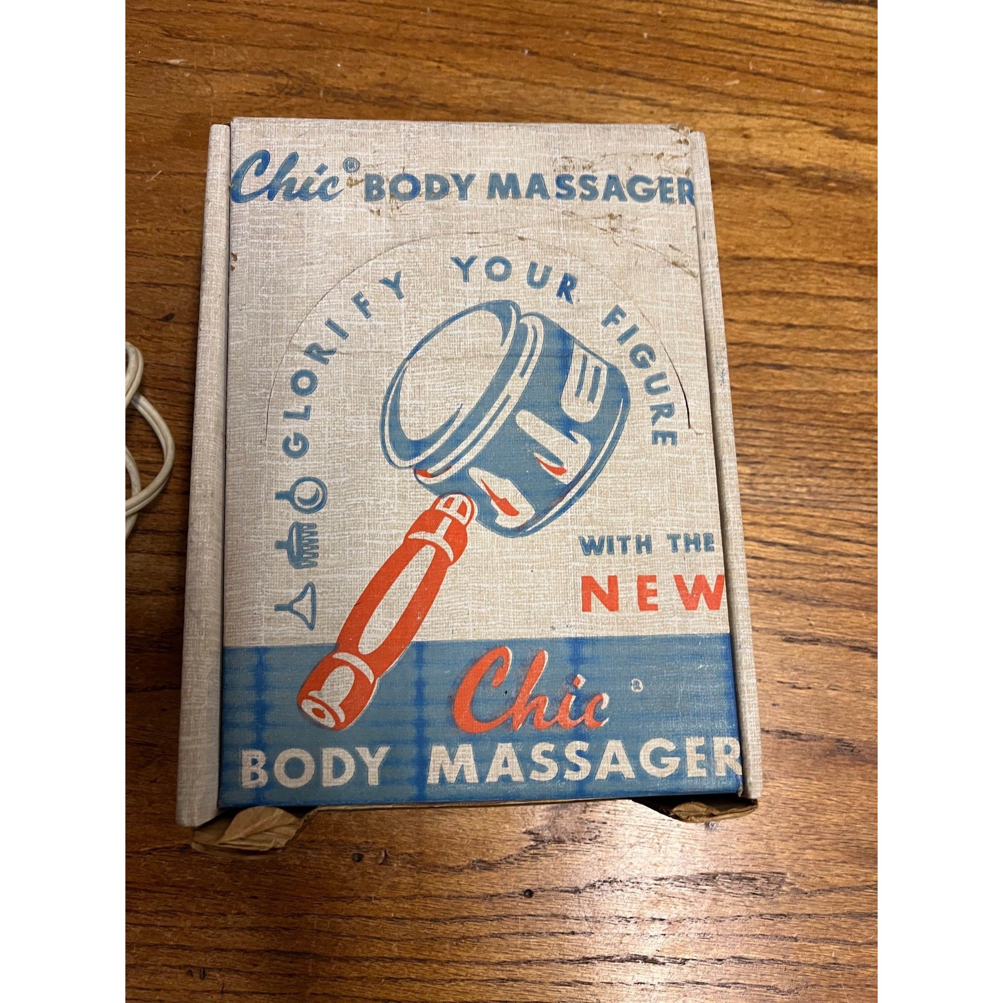 1950s Antique Vintage Electric Body Massager by Chic with Original Box Collectible