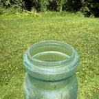 Trademark Lightning Putnam # 812 Mason Canning Jar Aqua Glass Quart Size