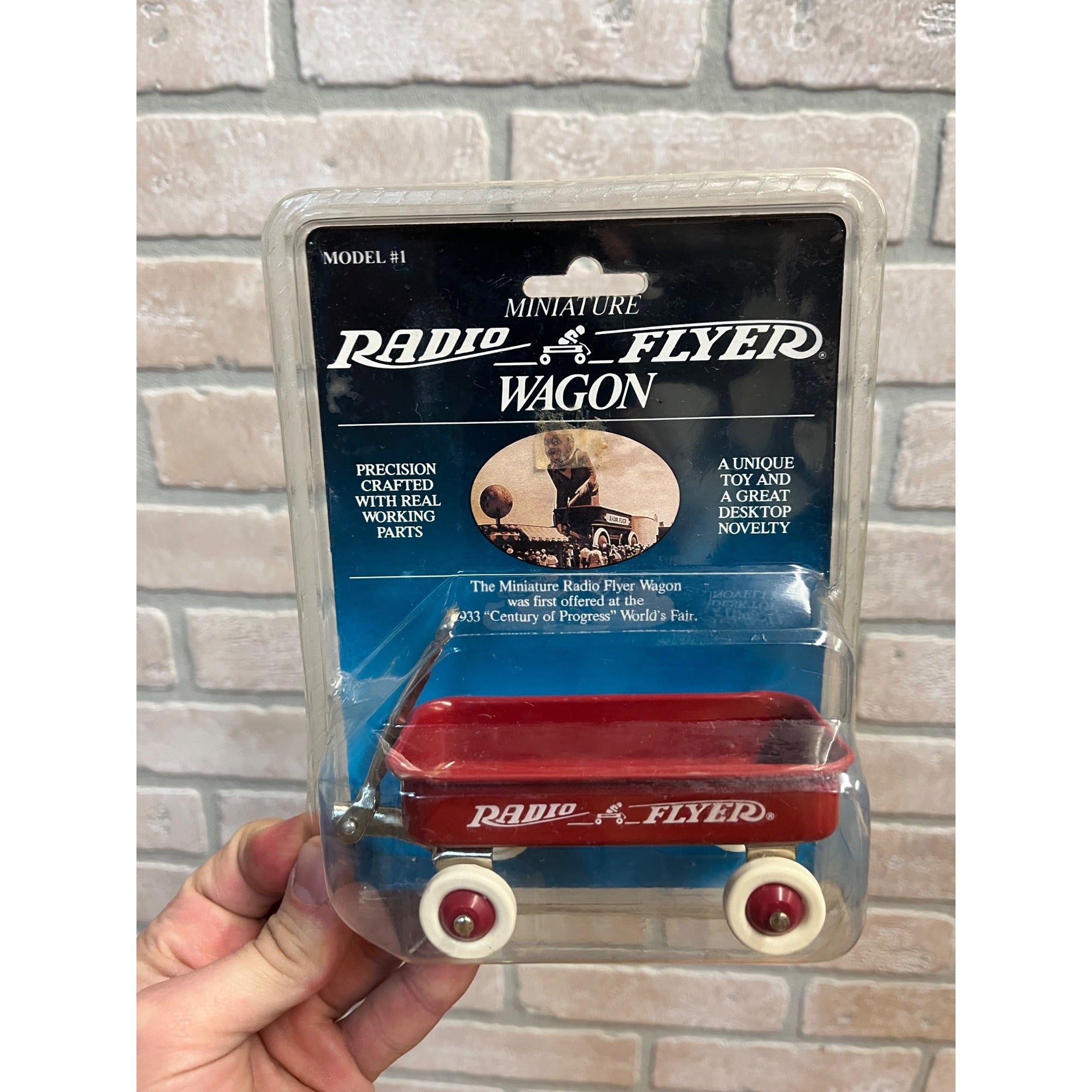 Radio Flyer Wagon Model #1 Vintage 1990 Miniature Mini Brand New Working Parts