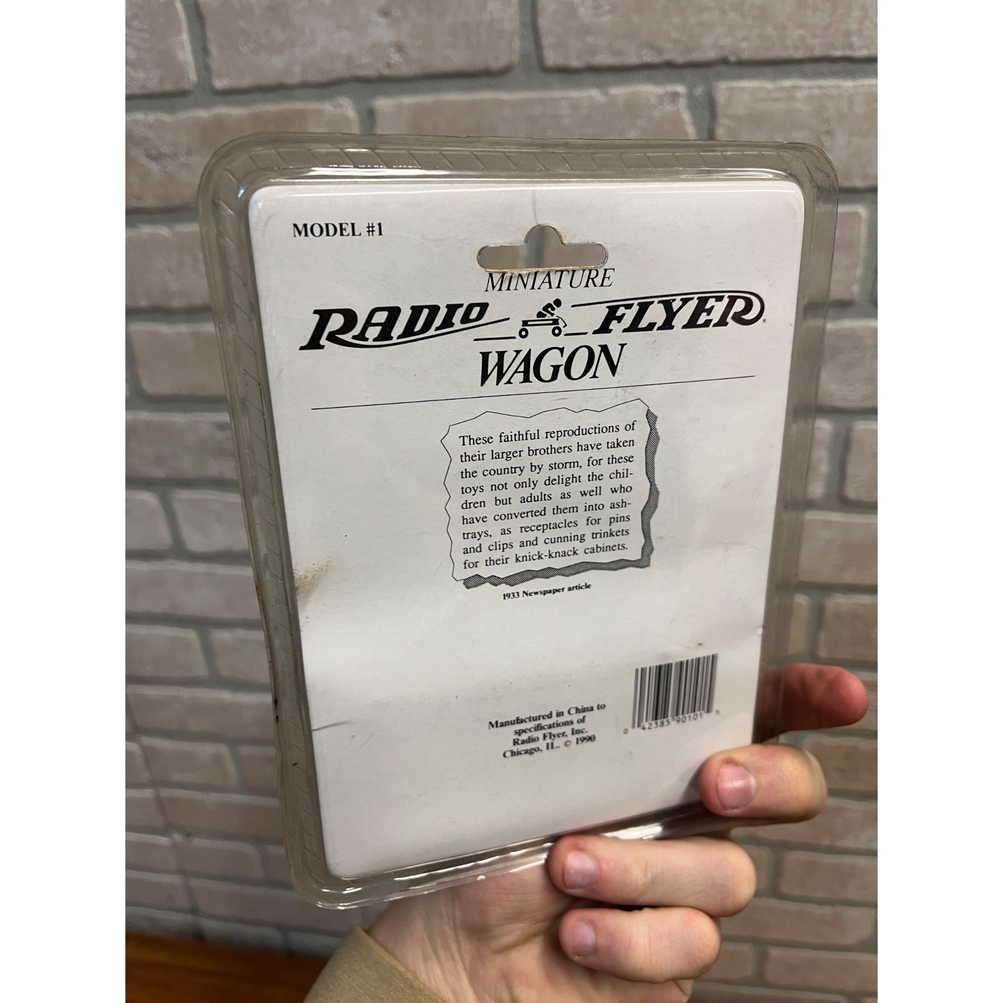 Radio Flyer Wagon Model #1 Vintage 1990 Miniature Mini Brand New Working Parts