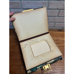 Antique 19th c. Victorian Celluloid Music Box Photo Album - Works