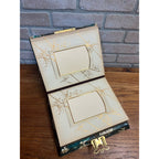 Antique 19th c. Victorian Celluloid Music Box Photo Album - Works