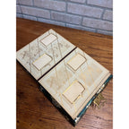 Antique 19th c. Victorian Celluloid Music Box Photo Album - Works