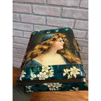 Antique 19th c. Victorian Celluloid Music Box Photo Album - Works