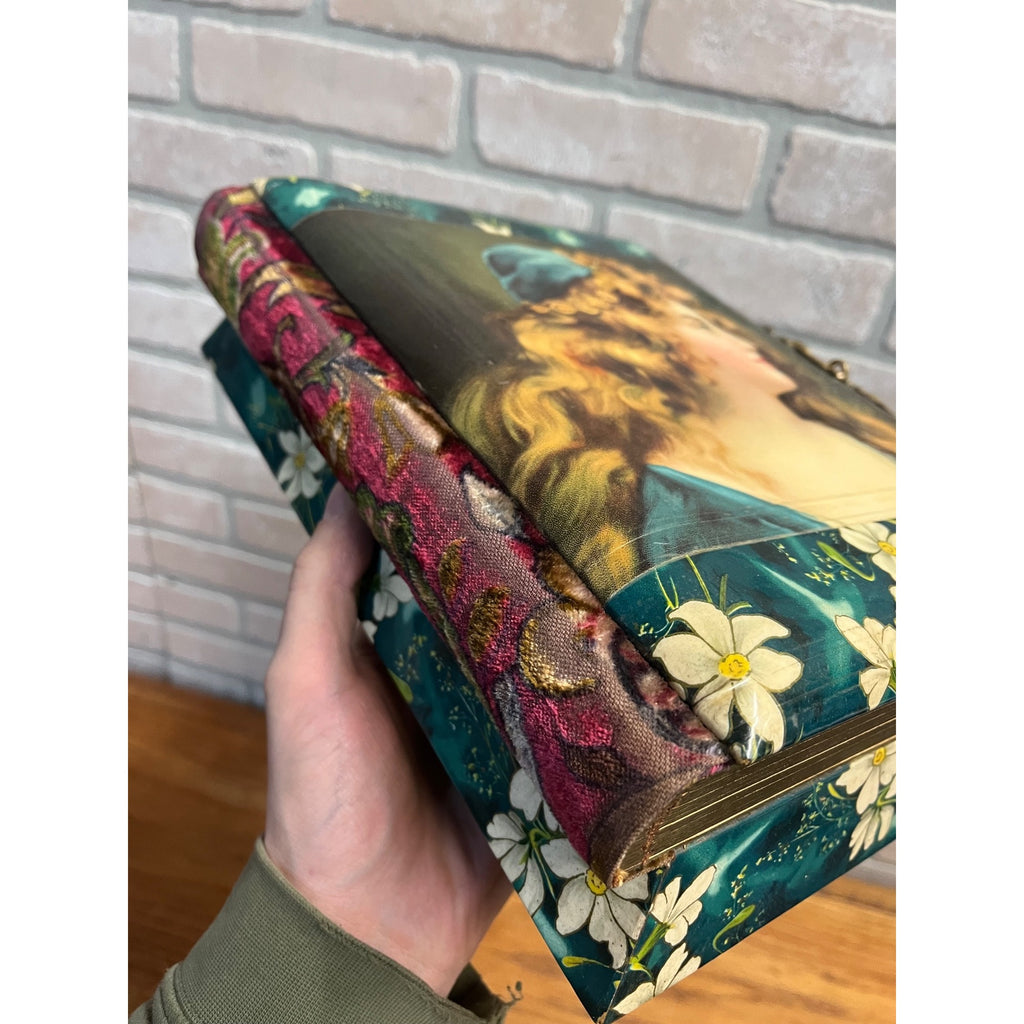 Antique 19th c. Victorian Celluloid Music Box Photo Album - Works