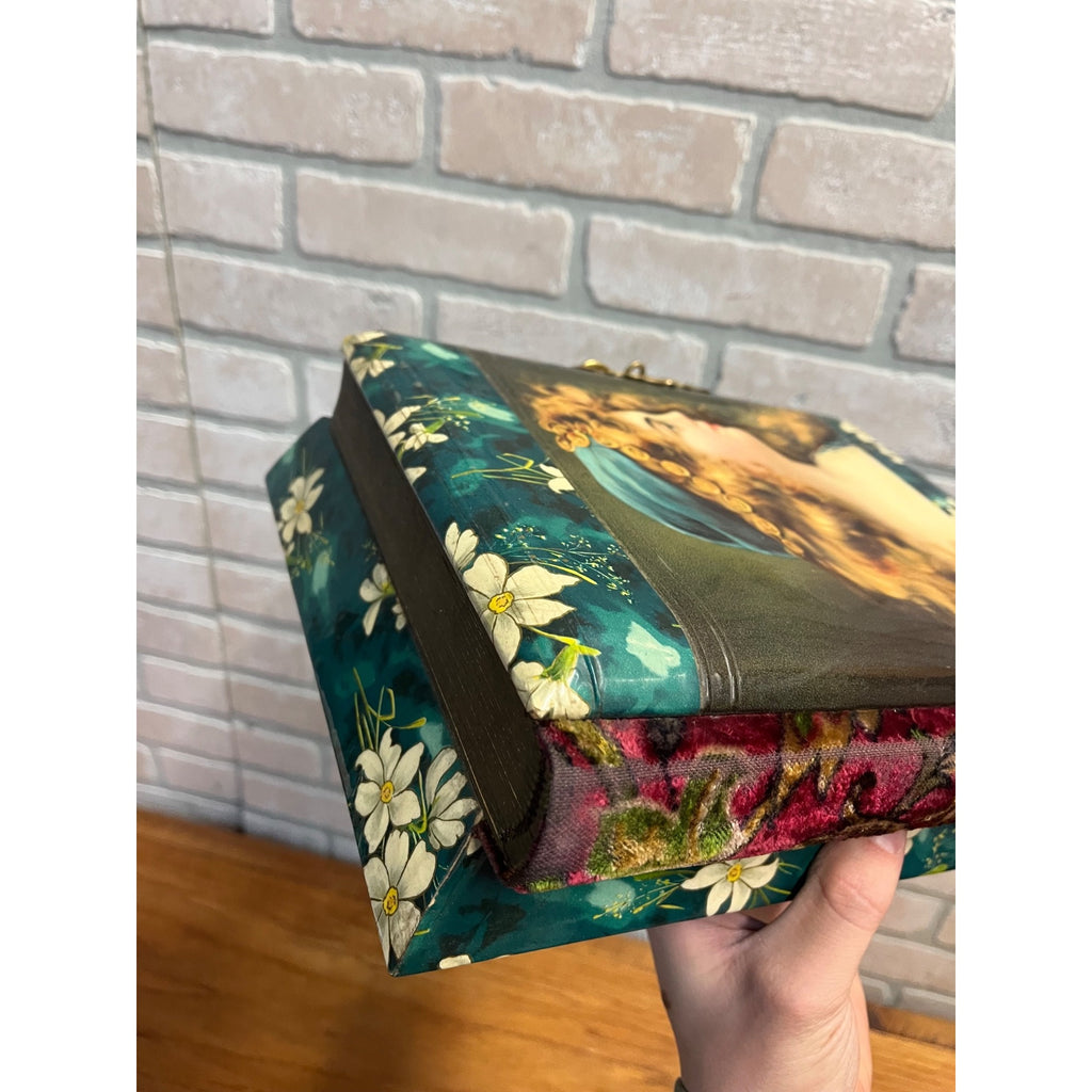 Antique 19th c. Victorian Celluloid Music Box Photo Album - Works