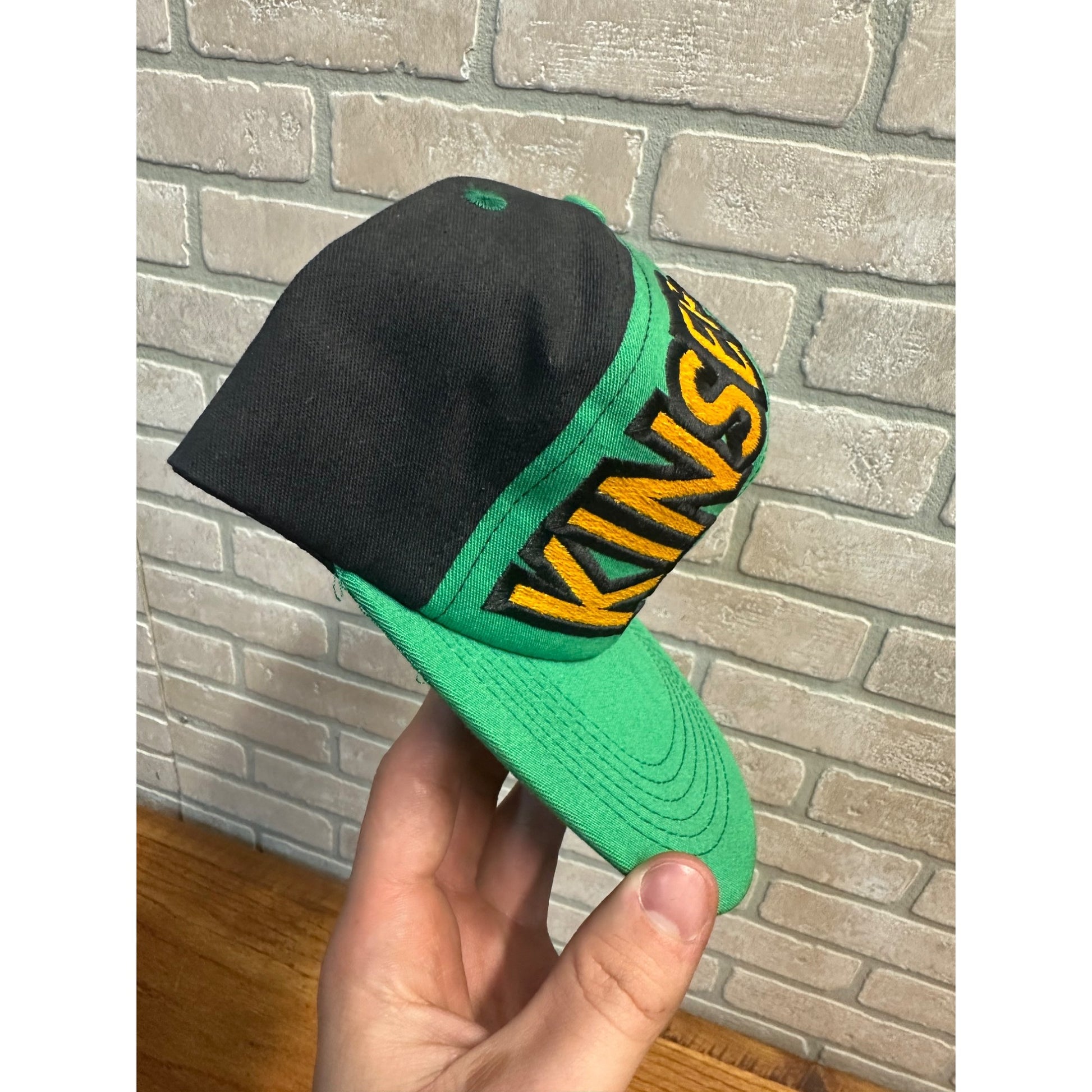 Vintage 80s Retro Steve Kinser #11 Snapback Trucker Hat Quaker State Racing NEW