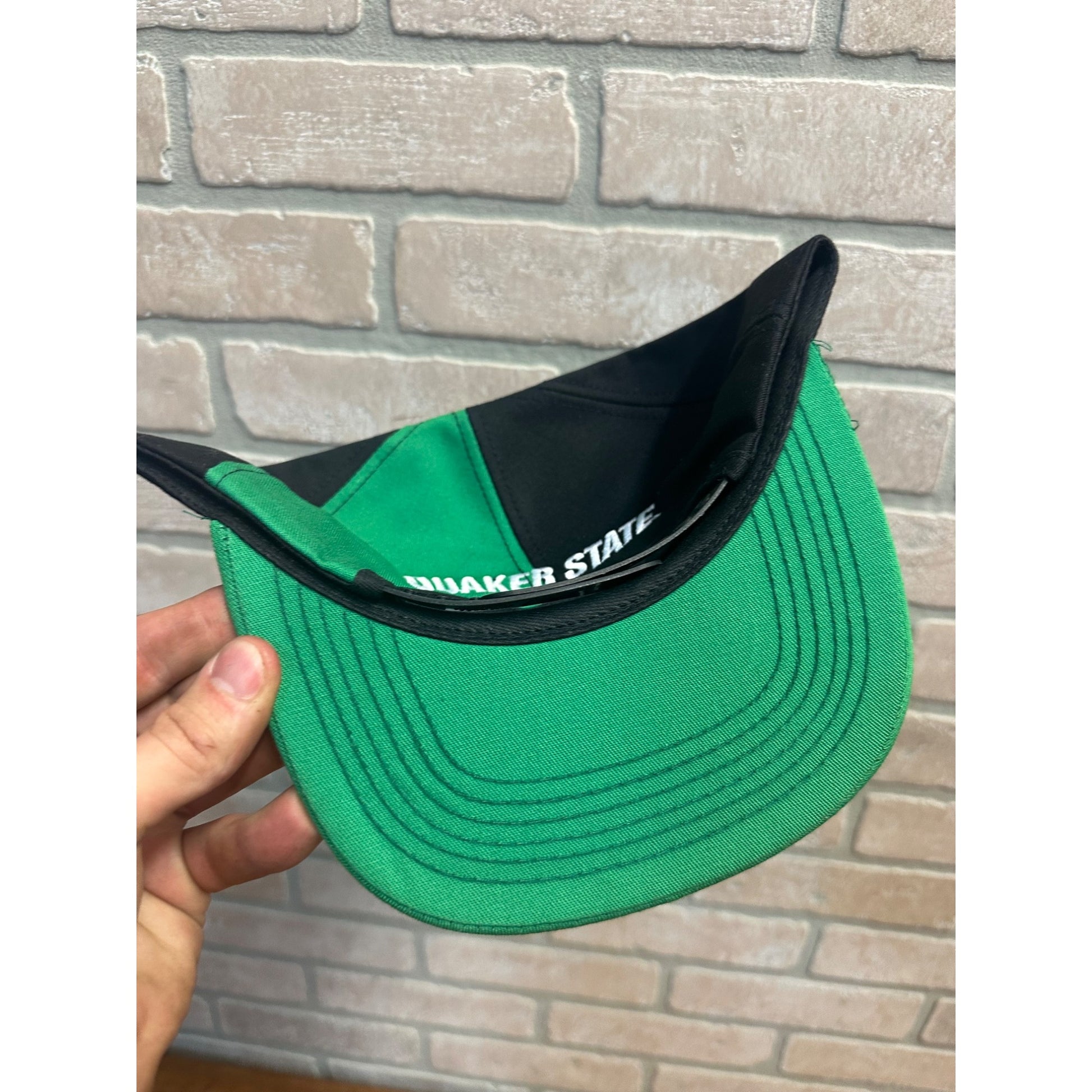 Vintage 80s Retro Steve Kinser #11 Snapback Trucker Hat Quaker State Racing NEW