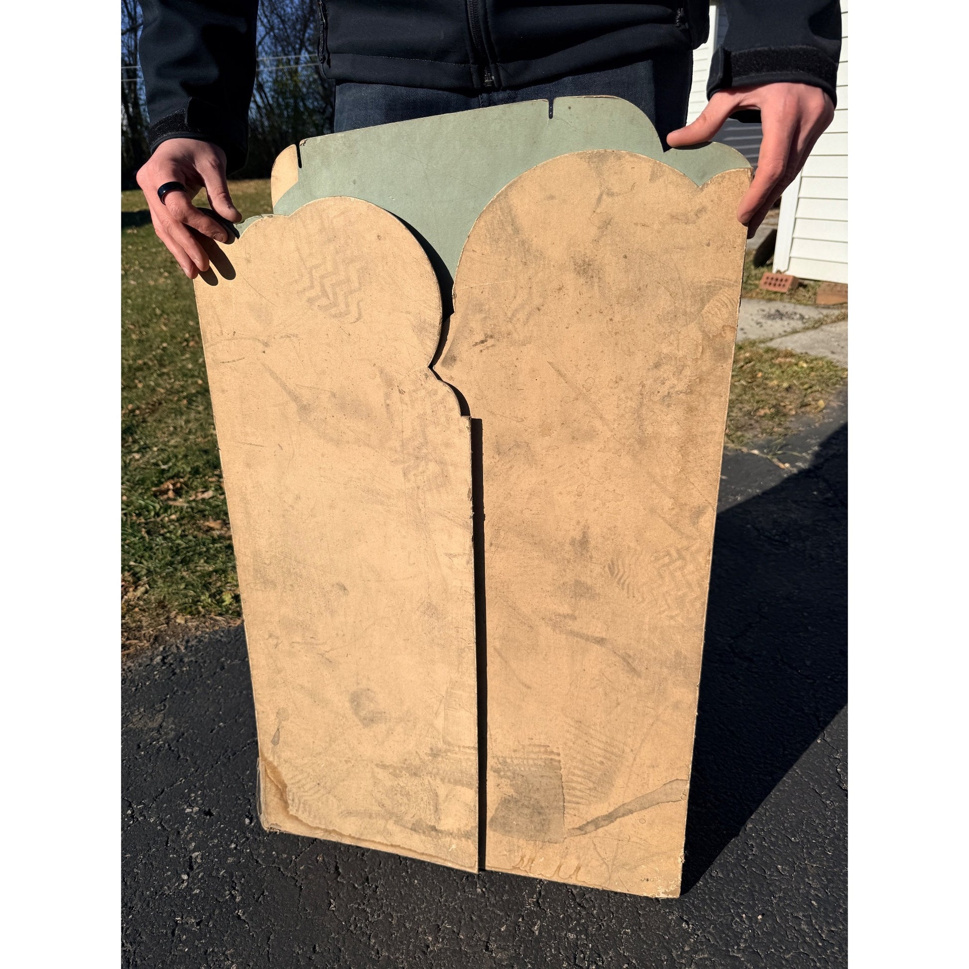 Vintage 1930s Paint Hardware Store Advertising Sign Display Cardboard Litho