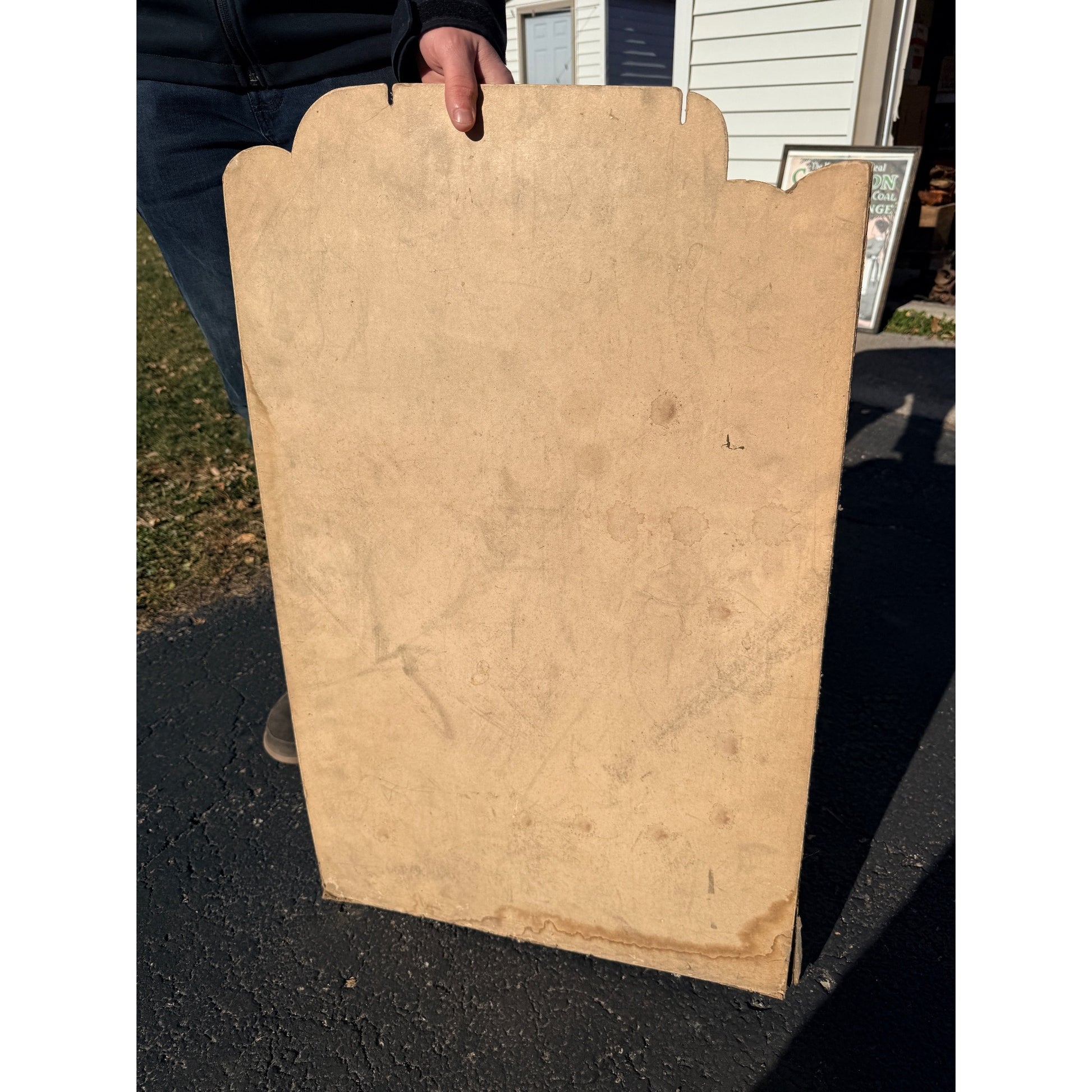 Vintage 1930s Paint Hardware Store Advertising Sign Display Cardboard Litho