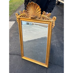Vintage Large Gold Frame Accent Mirror Hallway Uttermost Co. Hollywood Regency