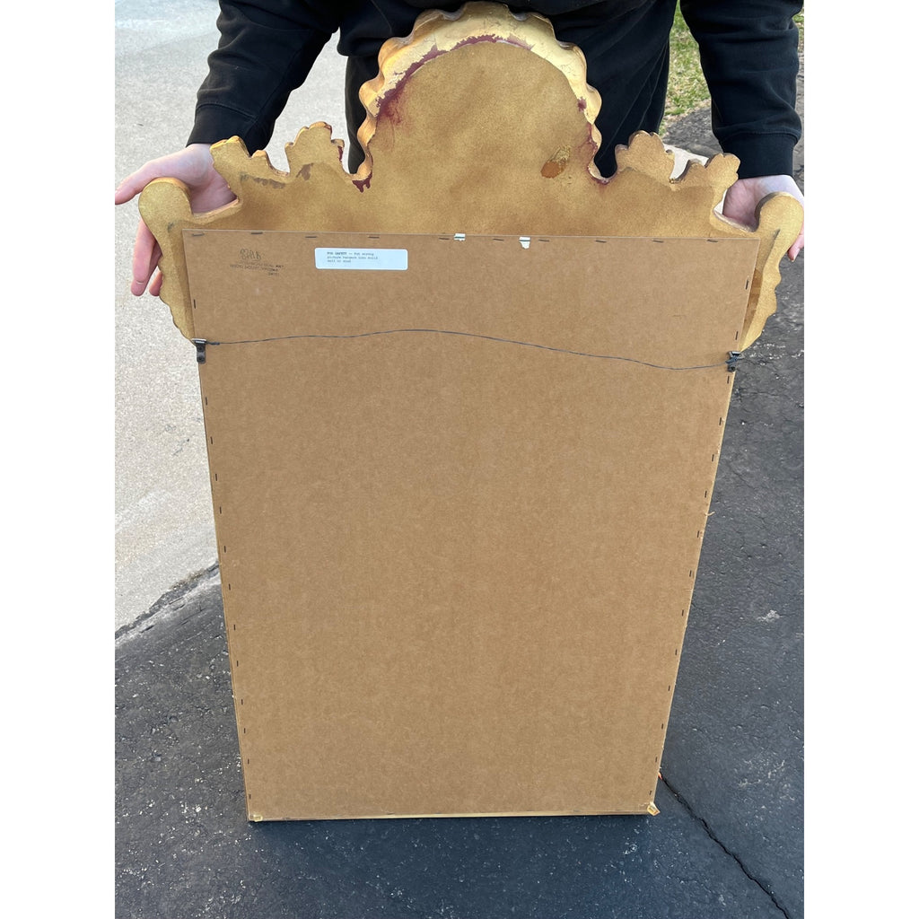 Vintage Large Gold Frame Accent Mirror Hallway Uttermost Co. Hollywood Regency