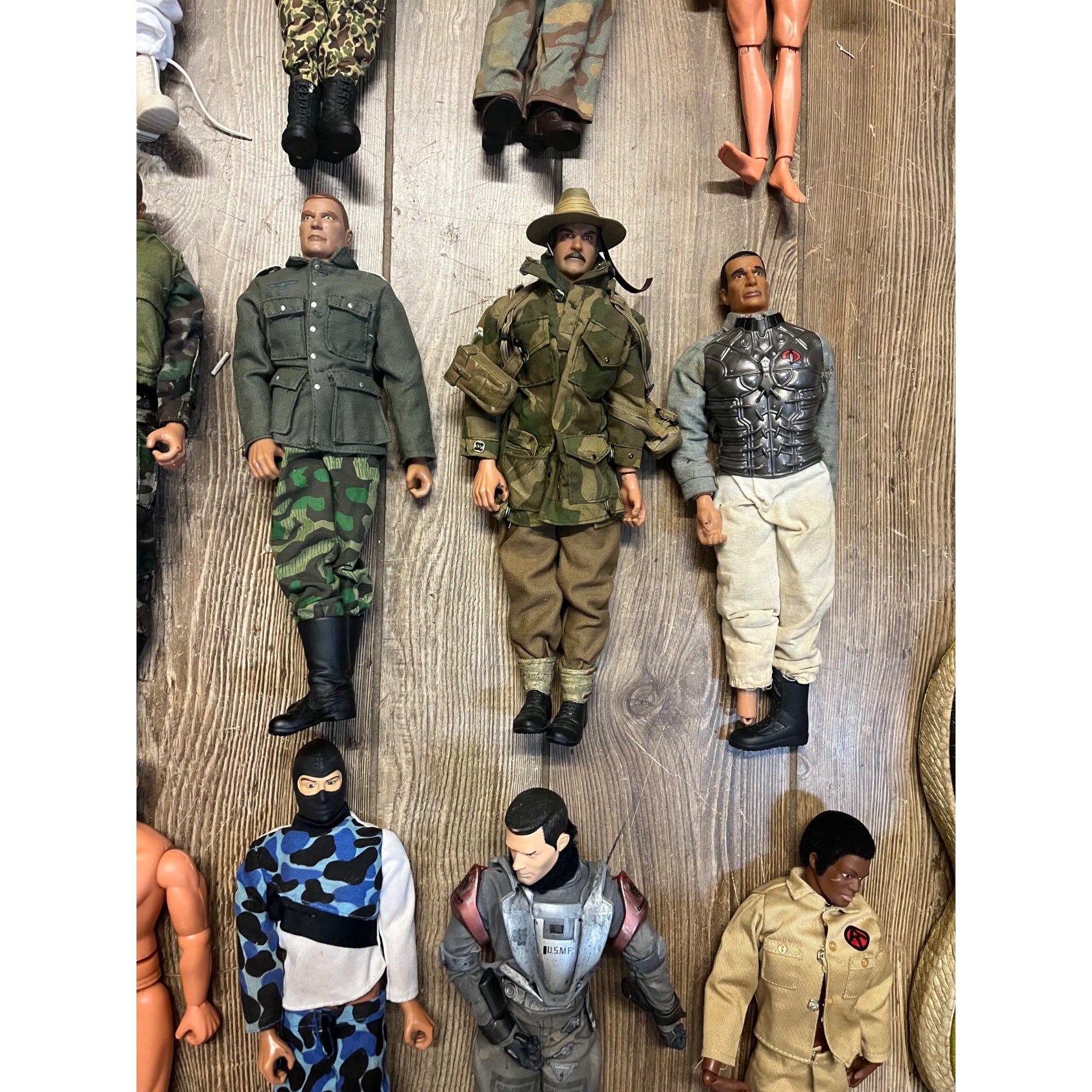 Vintage HUGE LOT (39) G.I. Joe 12" Action Figures Army Military - Used
