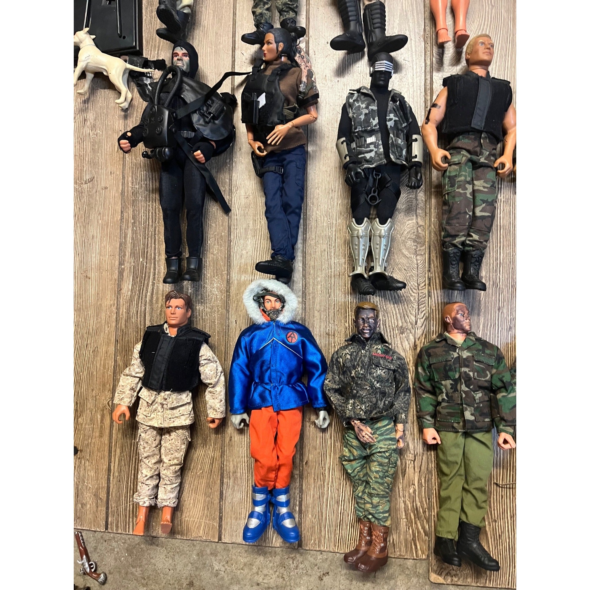 Vintage HUGE LOT (39) G.I. Joe 12" Action Figures Army Military - Used