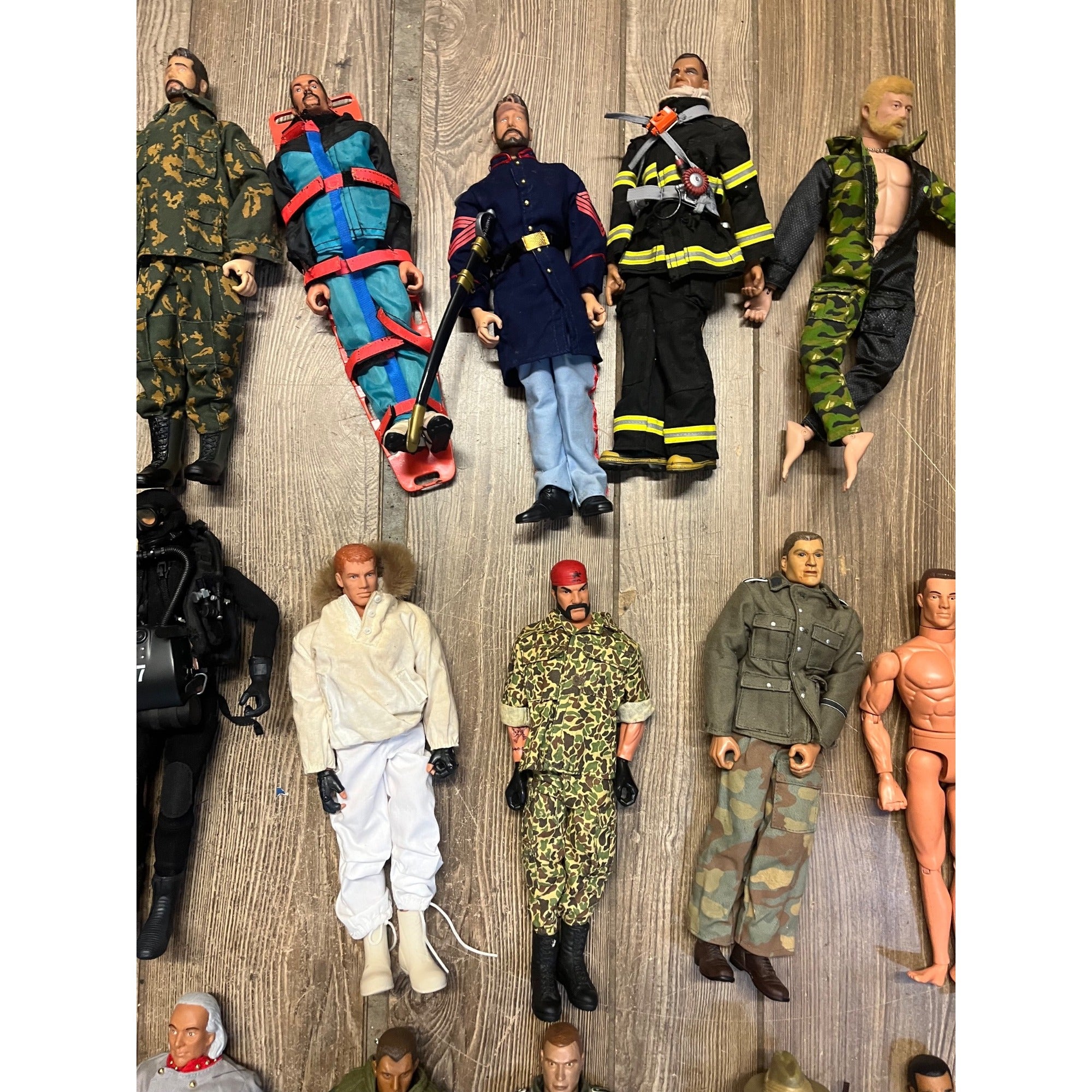 Vintage HUGE LOT (39) G.I. Joe 12" Action Figures Army Military - Used