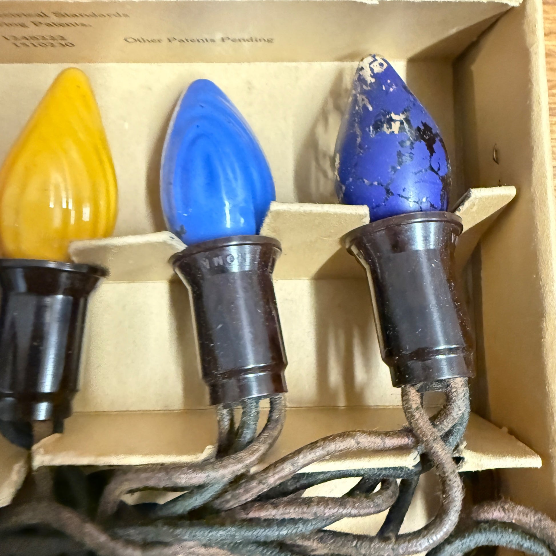 Vintage Christmas Lights By Noma C9 Bulb Original Box from 1927 Works