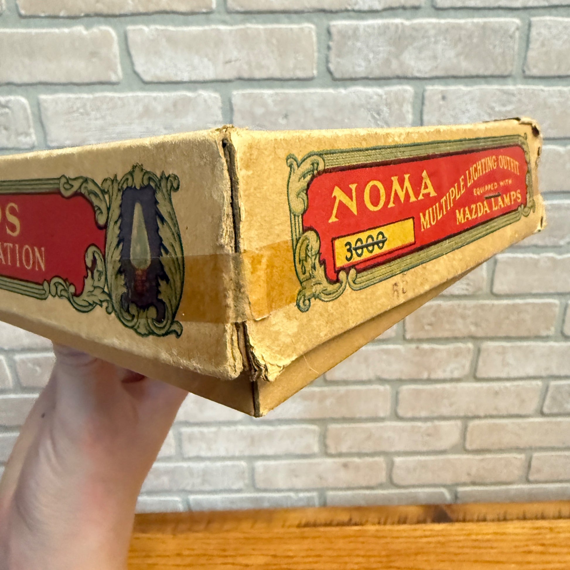 Vintage Christmas Lights By Noma C9 Bulb Original Box from 1927 Works