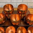 Vintage Lot of Coppercraft Guild Copper Drinking Cups or Tumblers MCM Autumnal Serveware 11 Pieces Taunton, Massachusetts