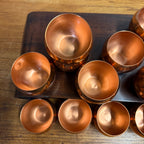 Vintage Lot of Coppercraft Guild Copper Drinking Cups or Tumblers MCM Autumnal Serveware 11 Pieces Taunton, Massachusetts
