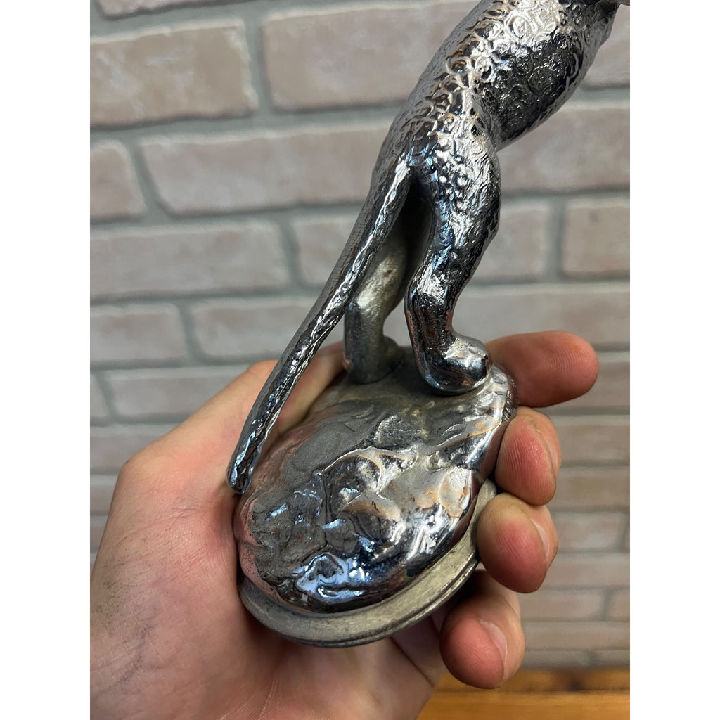 RARE Vintage Desmo 1937 SS Leaping Jaguar Mascot/Hood Ornament Original OEM