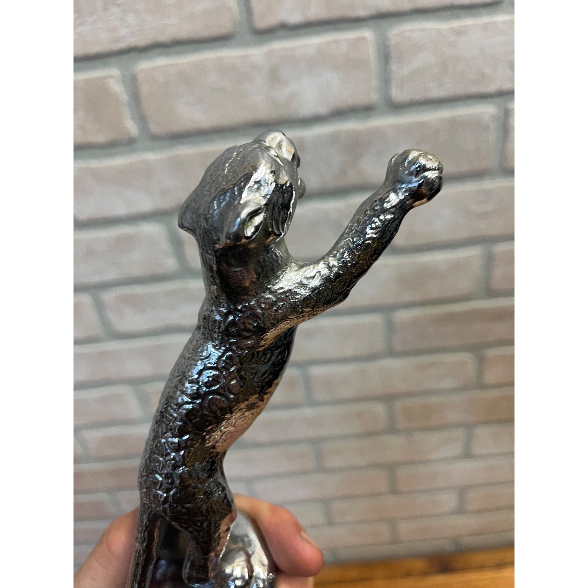 RARE Vintage Desmo 1937 SS Leaping Jaguar Mascot/Hood Ornament Original OEM