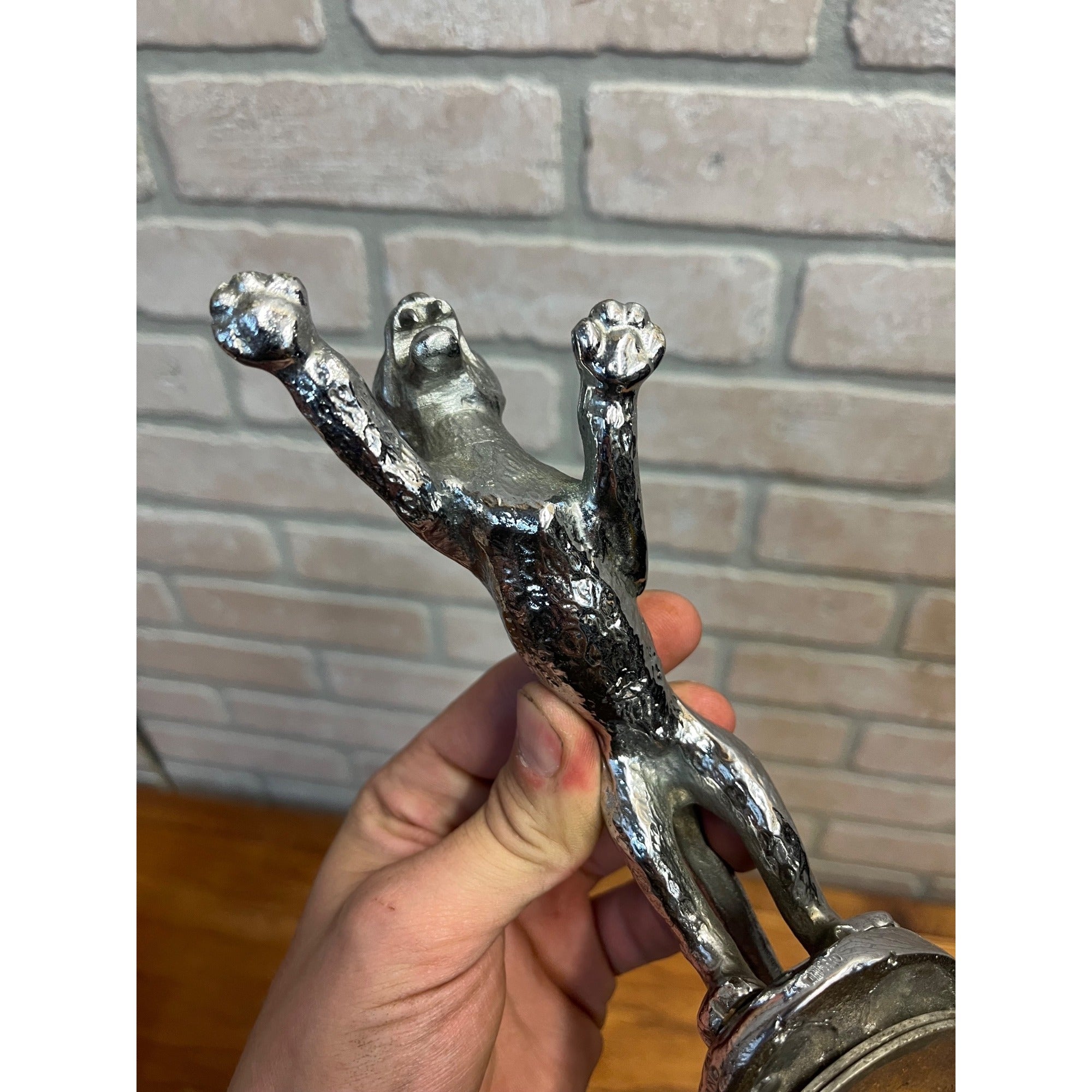RARE Vintage Desmo 1937 SS Leaping Jaguar Mascot/Hood Ornament Original OEM