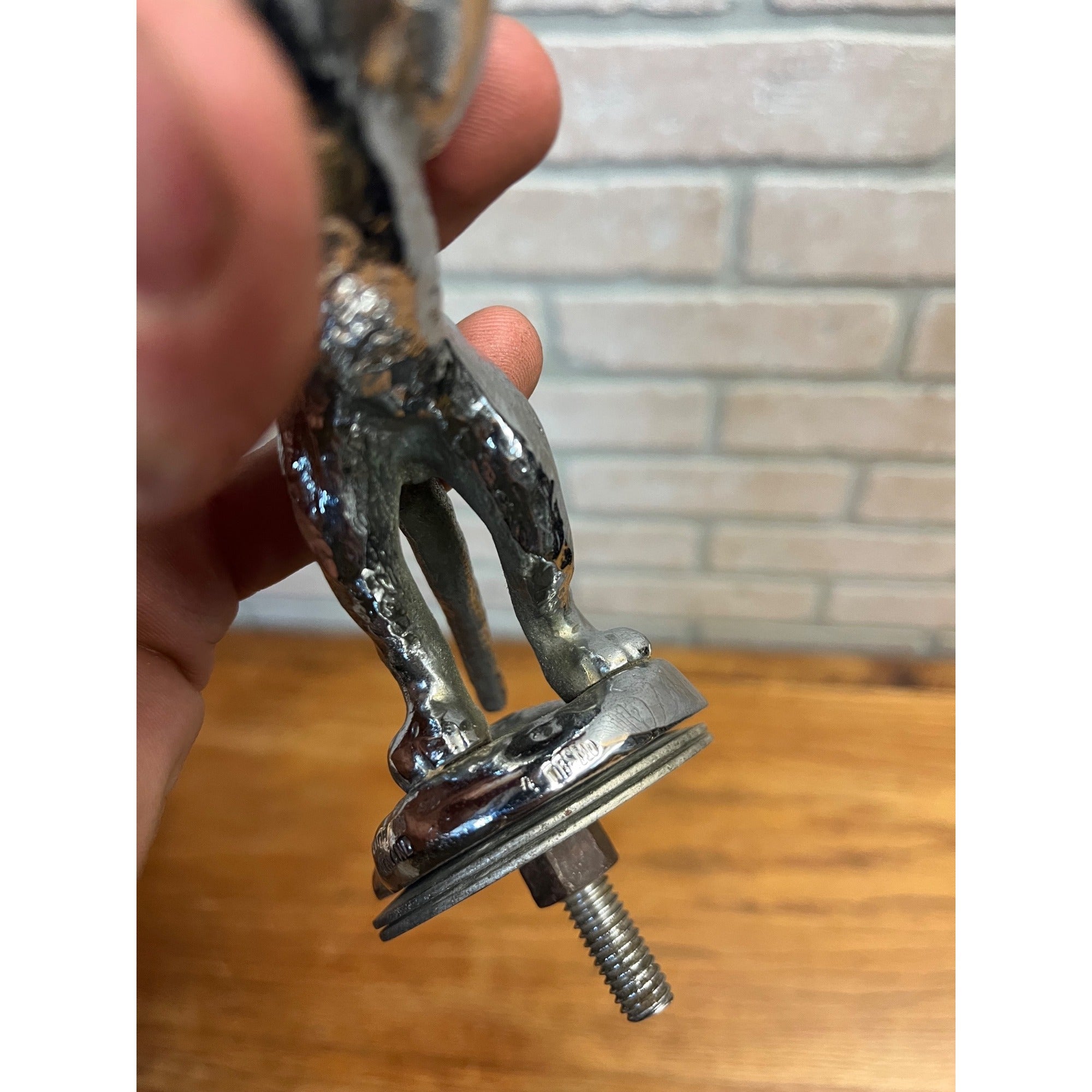 RARE Vintage Desmo 1937 SS Leaping Jaguar Mascot/Hood Ornament Original OEM