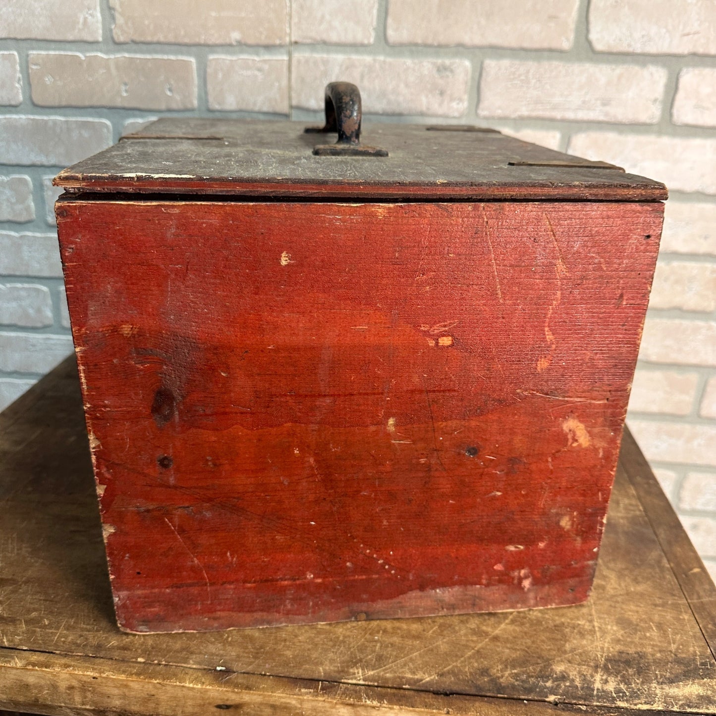 Antique Vintage Original Stone Quarry Mine DANGER HIGH EXPLOSIVES Painted Crate