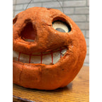 Vintage 1940s Halloween Jack o' Lantern F.N. Burt Pulp Paper Mache JOL 6"