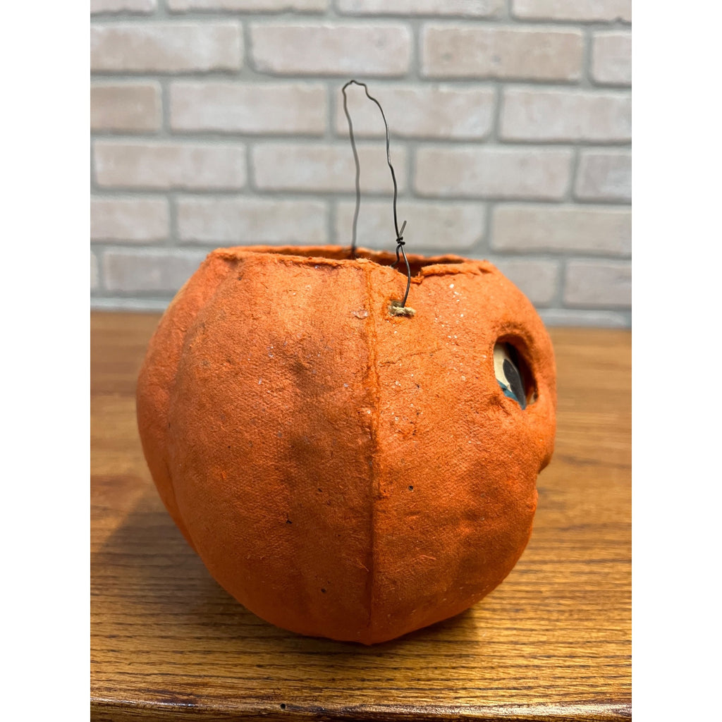 Vintage 1940s Halloween Jack o' Lantern F.N. Burt Pulp Paper Mache JOL 6"