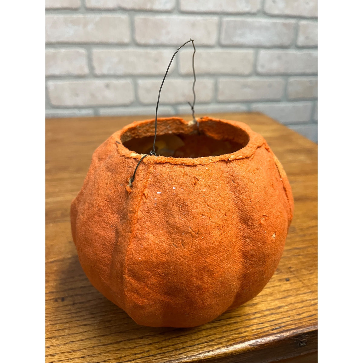 Vintage 1940s Halloween Jack o' Lantern F.N. Burt Pulp Paper Mache JOL 6"