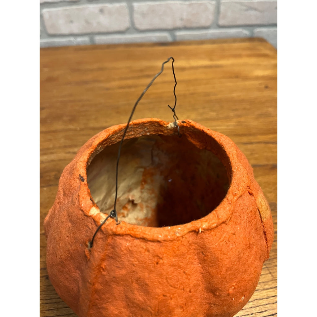 Vintage 1940s Halloween Jack o' Lantern F.N. Burt Pulp Paper Mache JOL 6"
